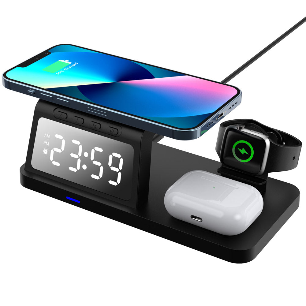 4in1 Fast Wireless Charger Station Dock For Apple Watch iPhone 15 14 13 Pro Max