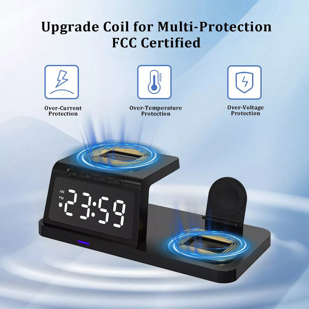 4in1 Fast Wireless Charger Station Dock For Apple Watch iPhone 15 14 13 Pro Max