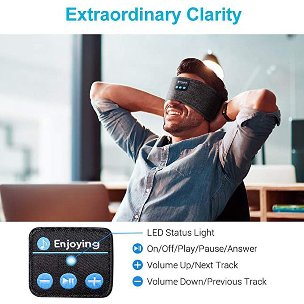 Waterproof Bluetooth 5.0 Earbuds Sleep Wireless Headphones Headband Headsets
