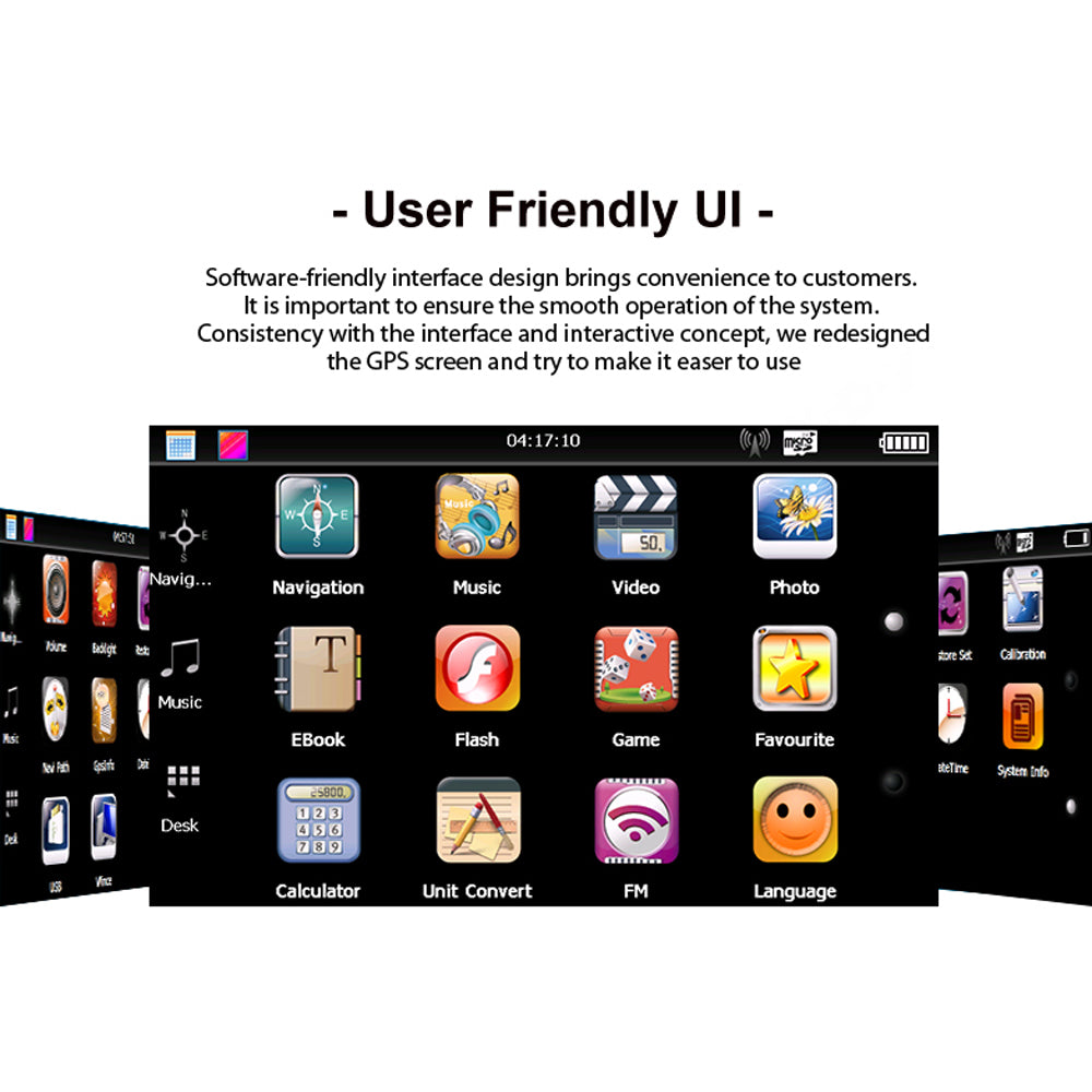 GPS Navigation For Car/Truck Touch Screen Maps w/ Spoken Direction 7" 8G+256M
