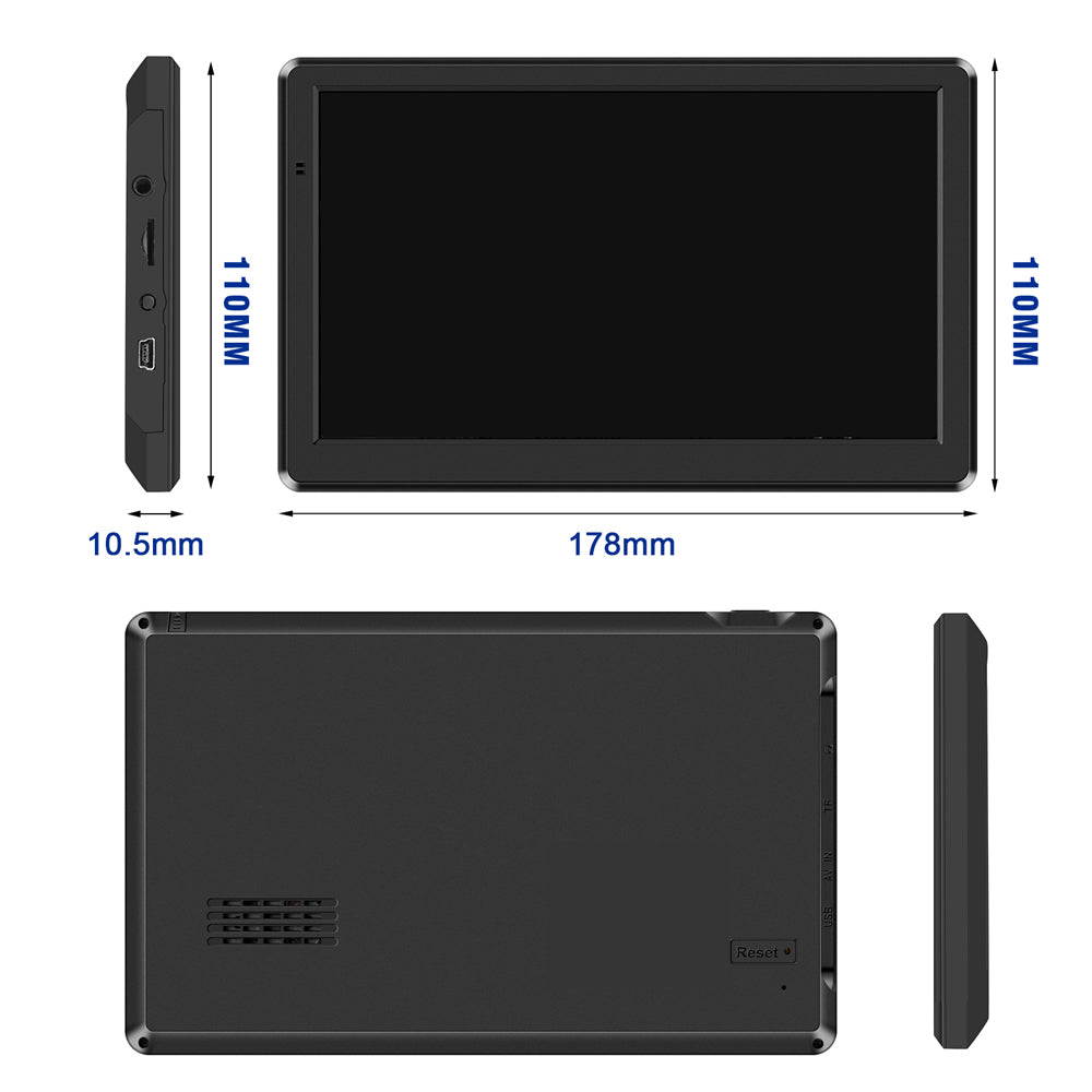 GPS Navigation For Car/Truck Touch Screen Maps w/ Spoken Direction 7" 8G+256M