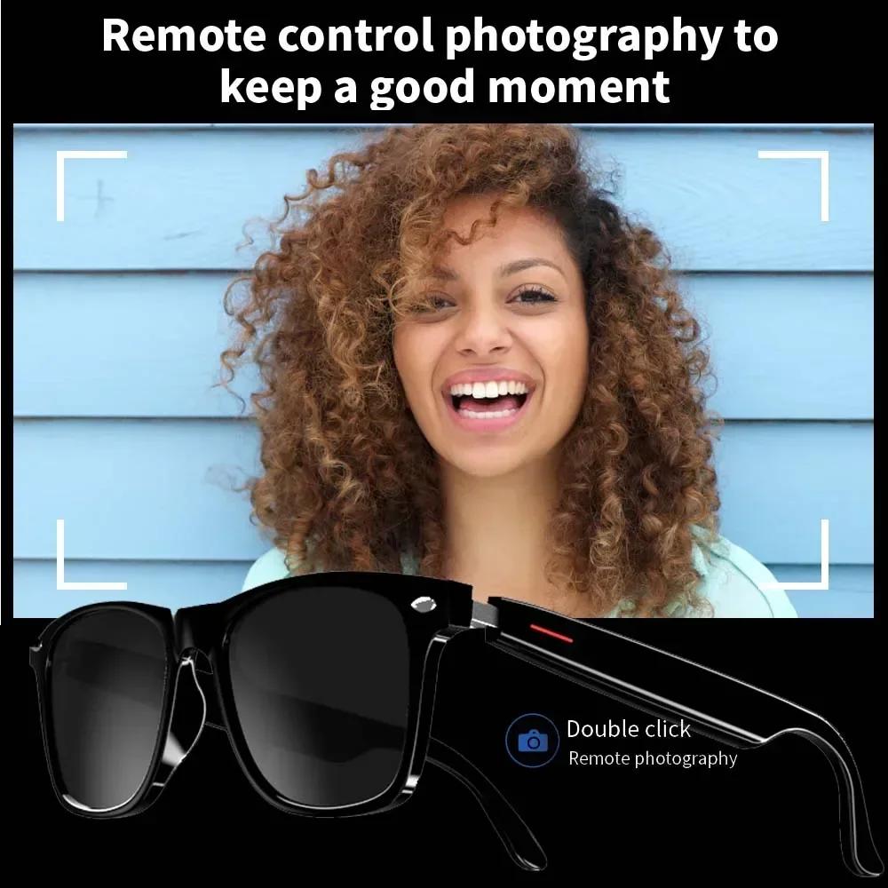 Smart Glasses Polarized Bluetooth 5.3 Call Music Sunglasses Headset Headphone