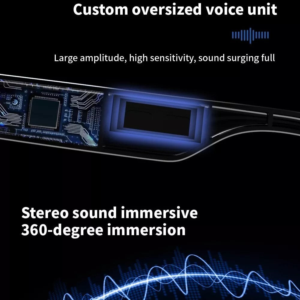 Smart Glasses Bluetooth Audio Glasses Stereo Music Call Headset Voice Control