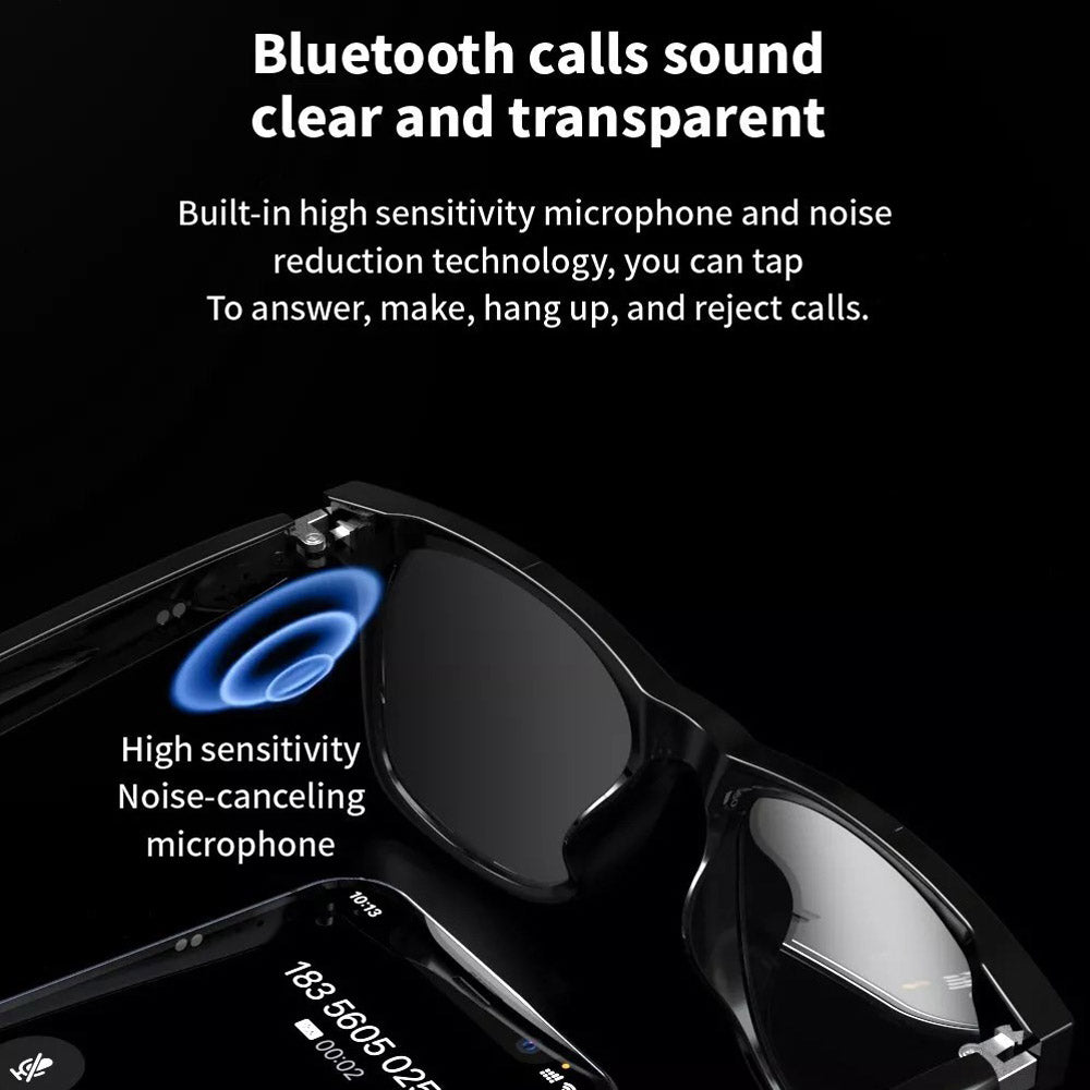 Smart Glasses Bluetooth Audio Glasses Stereo Music Call Headset Voice Control