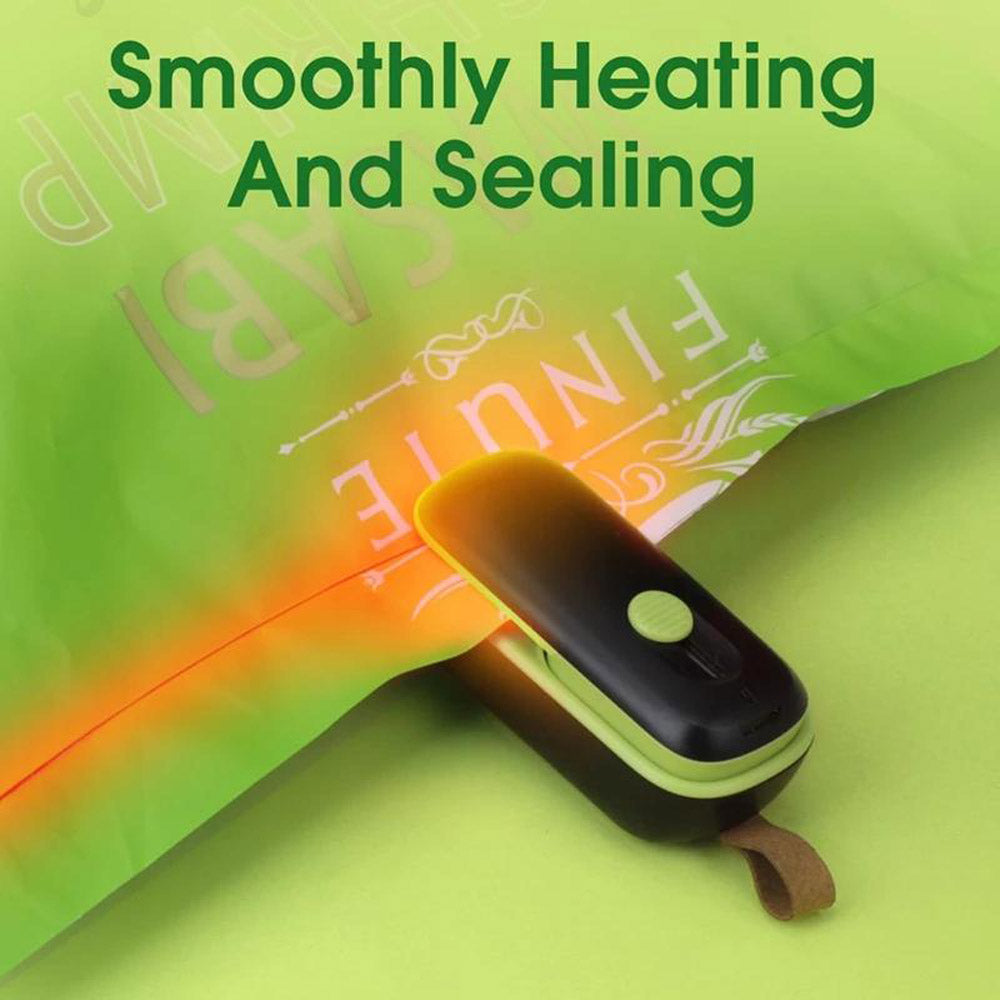 2 In 1 Mini Bag Heat Sealer With Cutter Portable Food Vacuum Sealer For Snack