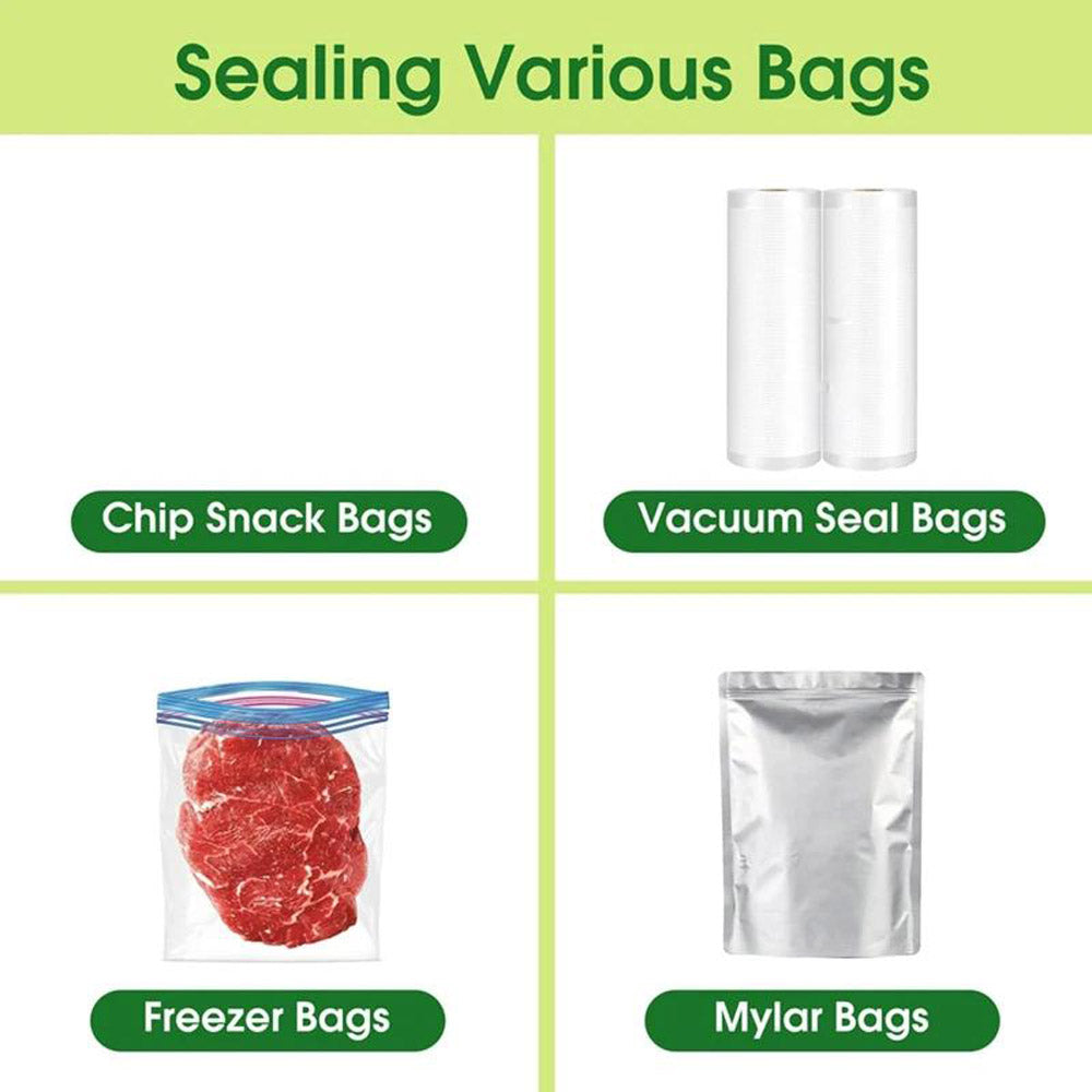 2 In 1 Mini Bag Heat Sealer With Cutter Portable Food Vacuum Sealer For Snack