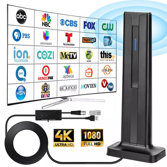 6000 Miles Upgraded TV Antenna Digital HD Indoor HDTV 1080P 4K Long Range
