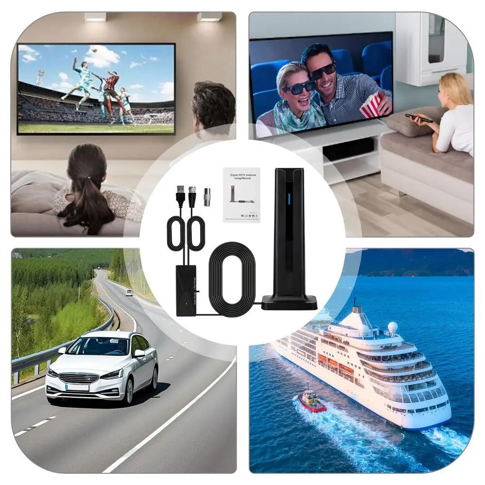 6000 Miles Upgraded TV Antenna Digital HD Indoor HDTV 1080P 4K Long Range