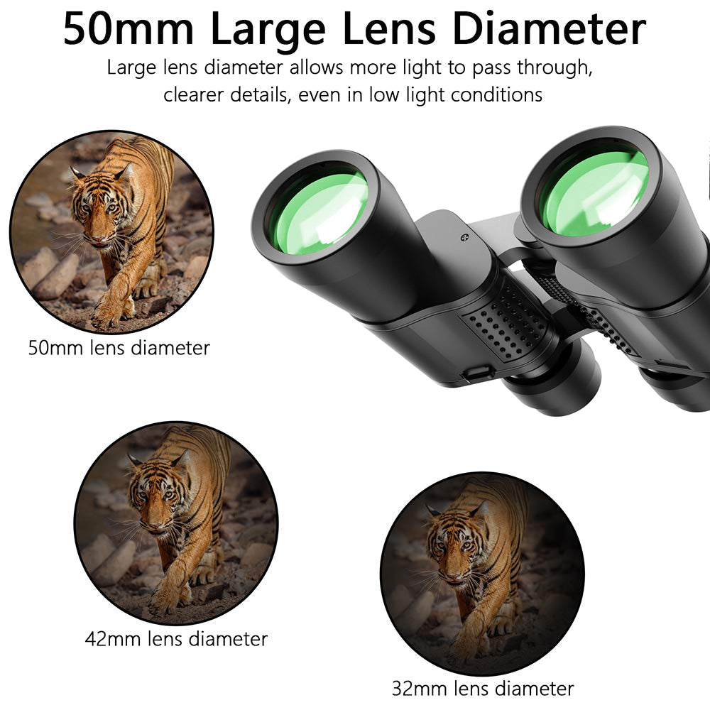 180x100 HD Military Zoom Powerful Binoculars Day/Low Night Optics Hunting & Case