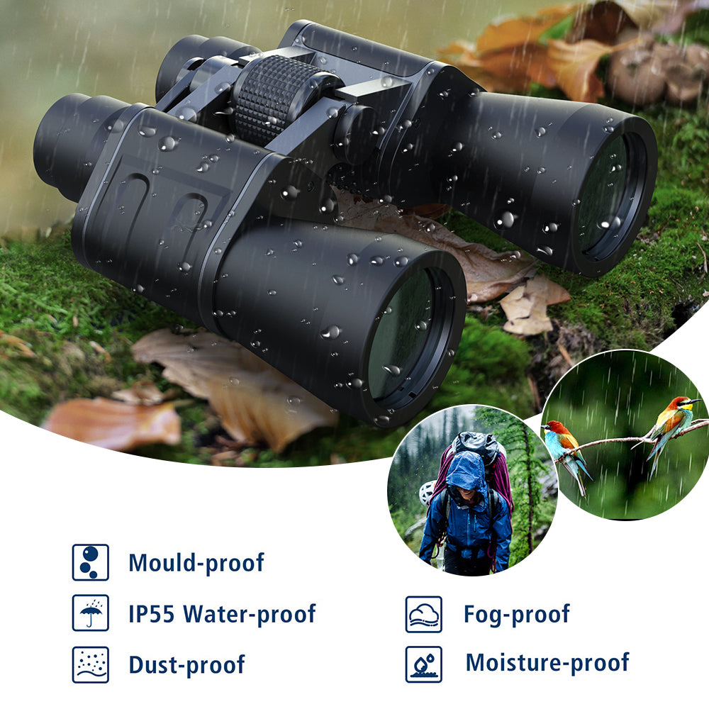 180x100 HD Military Zoom Powerful Binoculars Day/Low Night Optics Hunting & Case