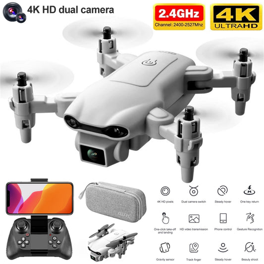 RC Drone 4k HD Wide Angle Camera WIFI FPV Drone Dual Camera Quadcopter