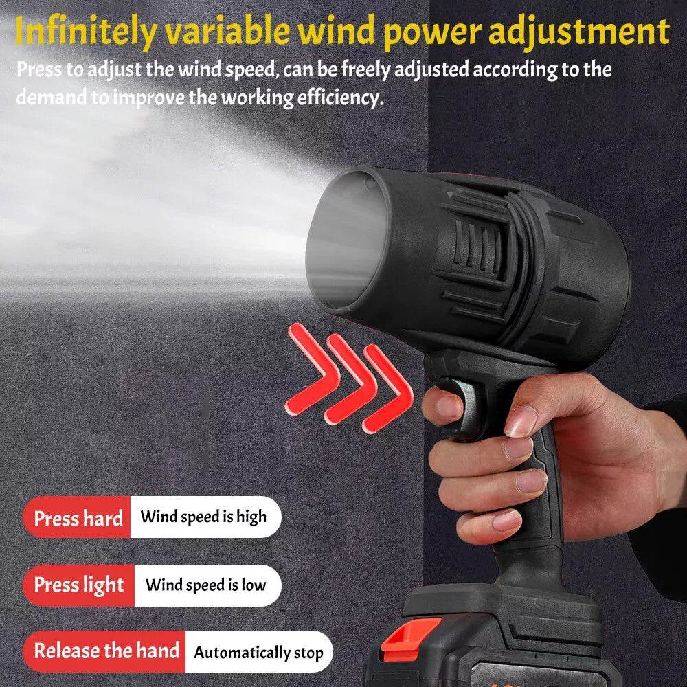 Turbo Jet Blower Cordless Super Power Mini Air Duster For Car Drying Cleaning