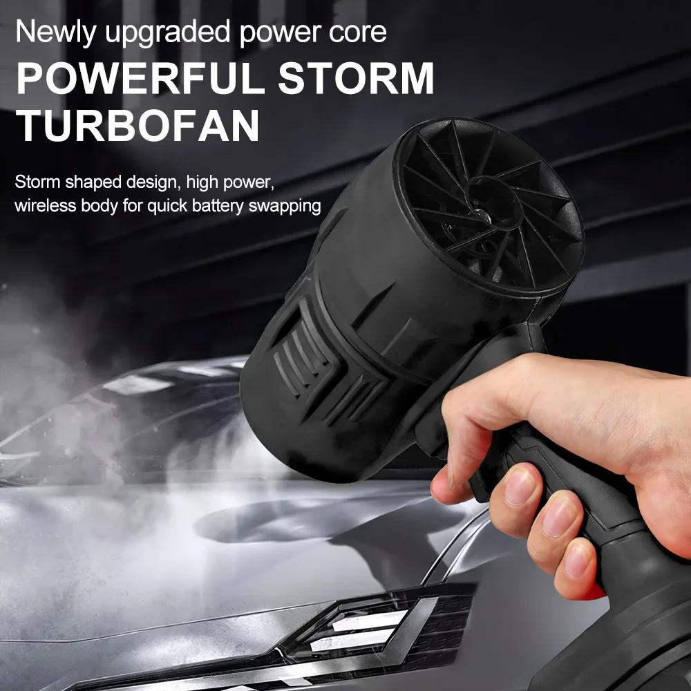 Turbo Jet Blower Cordless Super Power Mini Air Duster For Car Drying Cleaning