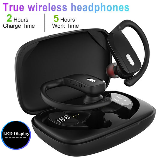 Ear Hook Bluetooth Headset 5.0 TWS Wireless Earphones Earbuds Headphones Stereo