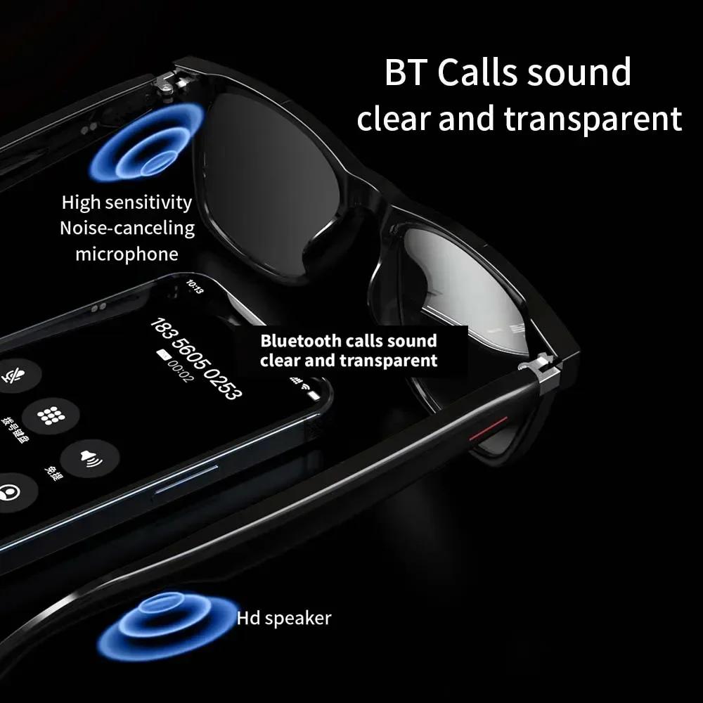 Smart Glasses Polarized Bluetooth 5.3 Call Music Sunglasses Headset Headphone