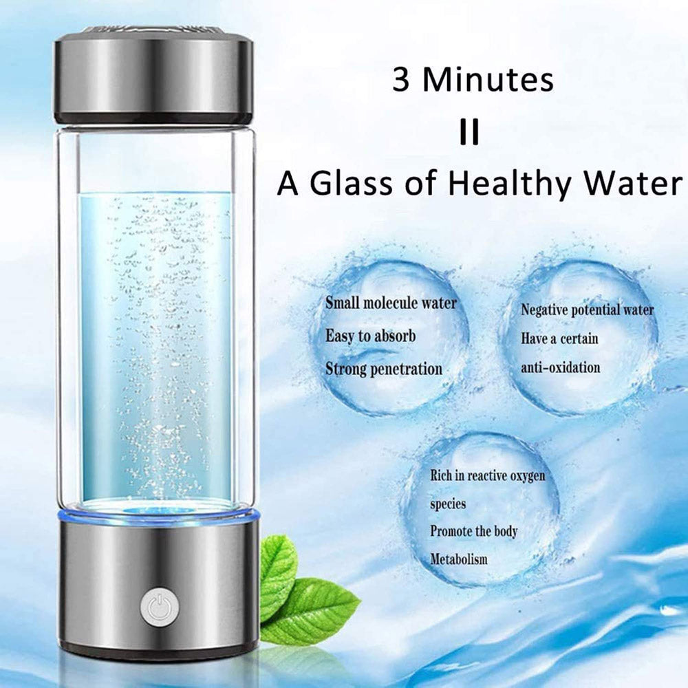 Hydrogen Rich Generator Water Cup Alkaline Ionizer Maker Bottle Anti-Oxidation