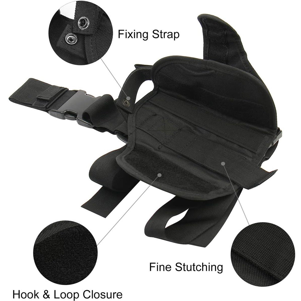 Tactical Holster Adjustable Pistol Gun Drop Leg Thigh Magazine Pouch Right Hand Hunting Shooting Sport Accessory For Men Women