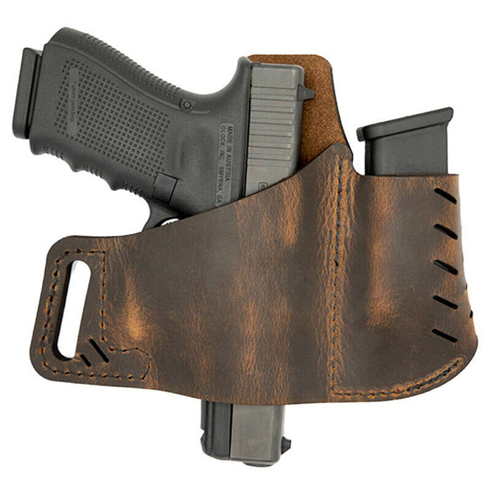 Hunting Gun Holster Tactical Concealed Carry Leather Hand Pistol IWB OWB With Pouch Sport 1911 Hunting And Shooting Accessory