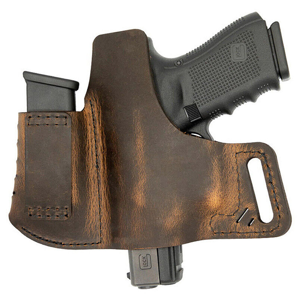 Hunting Gun Holster Tactical Concealed Carry Leather Hand Pistol IWB OWB With Pouch Sport 1911 Hunting And Shooting Accessory
