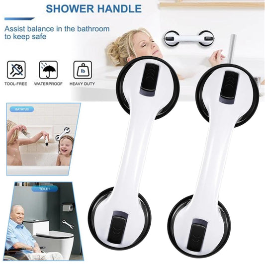 2 Packs Shower Grab Bar 12" Showers Suction Bar Handle Bathroom Safety Grip Handle