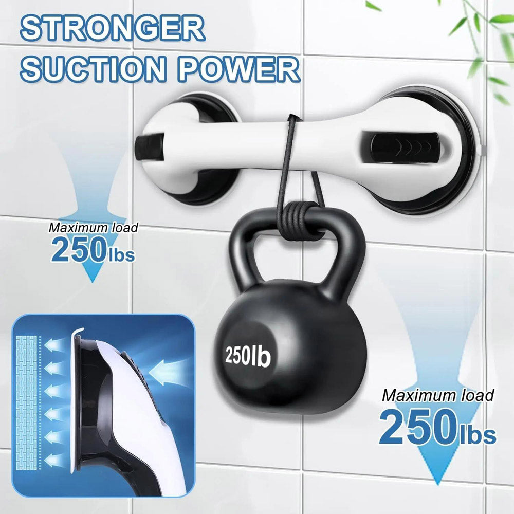 2 Packs Shower Grab Bar 12" Showers Suction Bar Handle Bathroom Safety Grip Handle