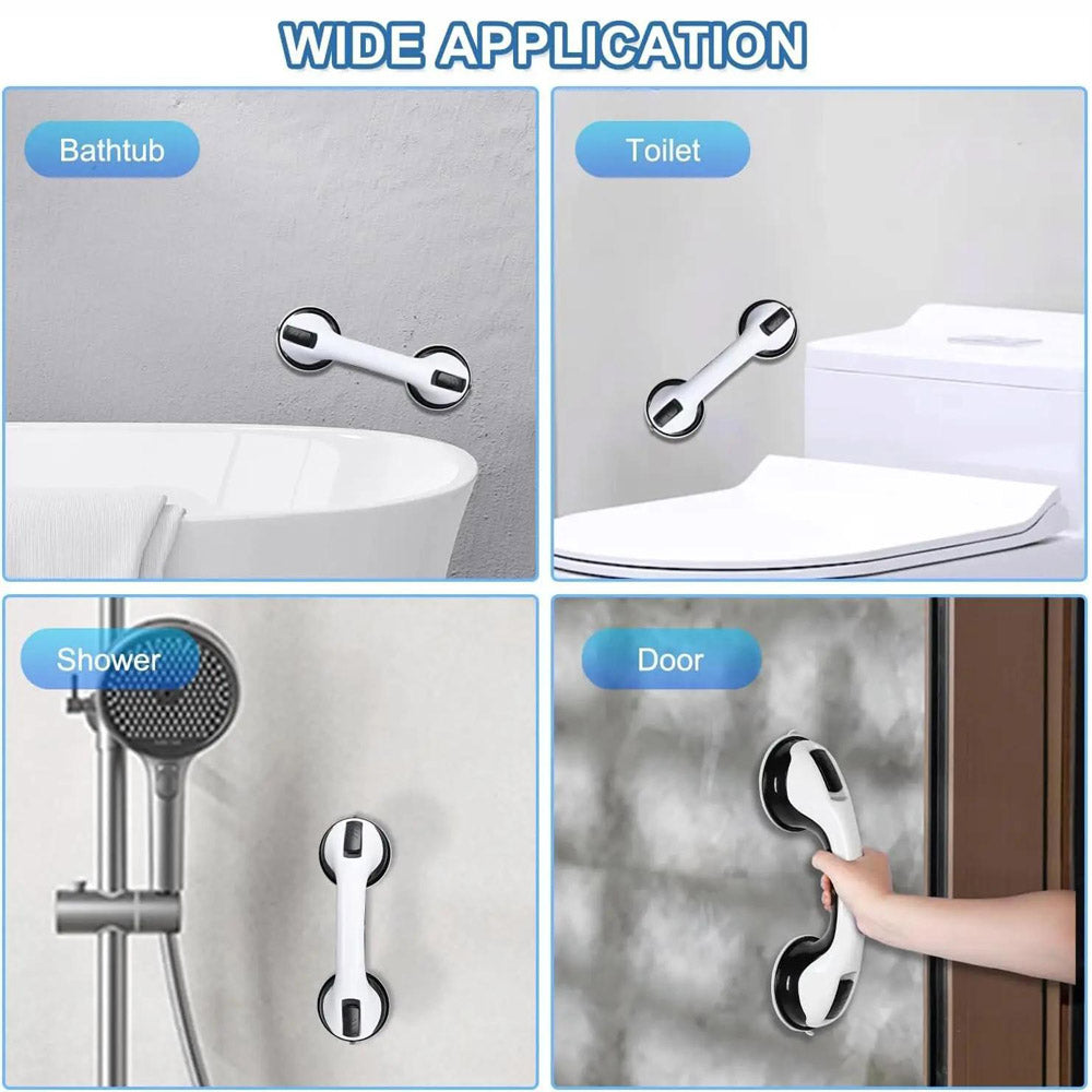 2 Packs Shower Grab Bar 12" Showers Suction Bar Handle Bathroom Safety Grip Handle